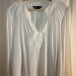 Simply Vera Wang Tunic Top long sleeve cream blouse women’s XXL - Kohl’s